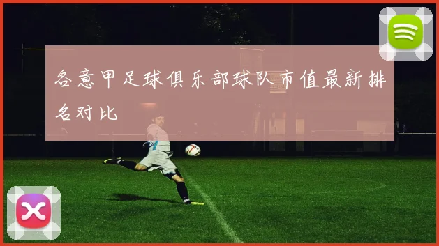 各意甲足球俱乐部球队市值最新排名对比